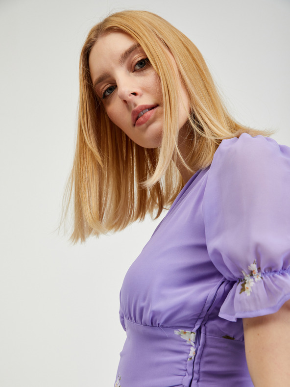 Orsay ORSAY halványlila virágmintás női ruha