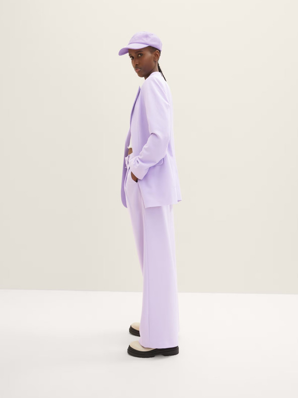 Tom Tailor Denim Világos lila női széles szárú nadrág Tom Tailor Denim