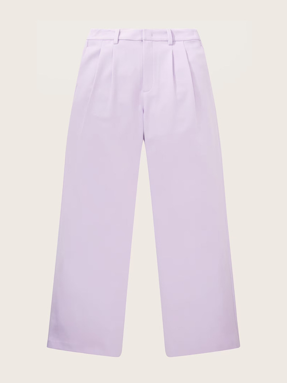 Tom Tailor Denim Világos lila női széles szárú nadrág Tom Tailor Denim