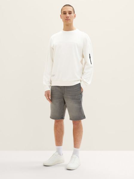 Tom Tailor Denim Szürke férfi farmer rövidnadrág Tom Tailor Denim