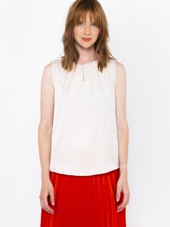 CAMAIEU Krémszínű női blúz CAMAIEU