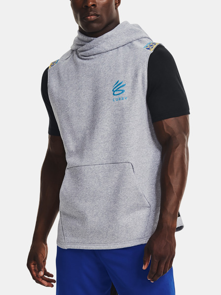 Under Armour Férfi felső Under Armour CURRY FLEECE SLVLS HOODY