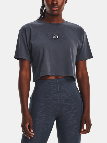 Under Armour Női póló Under Armour UA BRANDED LOGO CROP SS