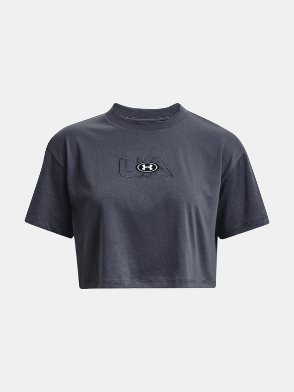 Under Armour Női póló Under Armour UA BRANDED LOGO CROP SS