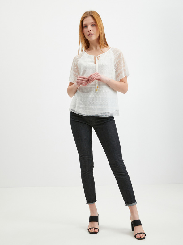 Orsay Fehér női csipkeblúz ORSAY