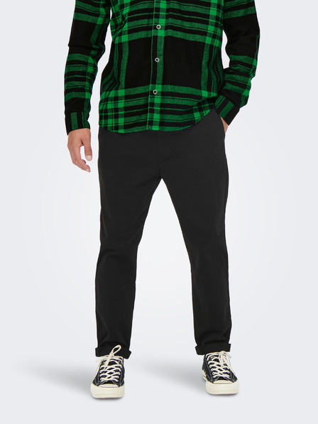 ONLY & SONS Fekete férfi chino nadrág ONLY & SONS Kent