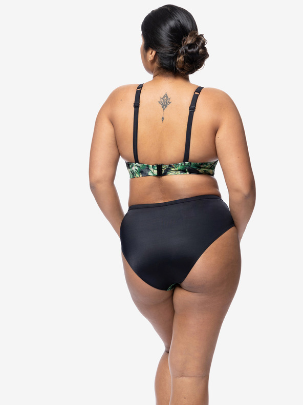 DORINA Zöld és fekete női mintás bikini alsó DORINA Kano DORINA Kano