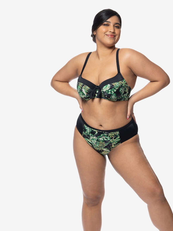 DORINA Zöld és fekete női mintás bikini alsó DORINA Kano DORINA Kano