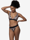 DORINA Rózsaszín és fekete női mintás bikinifelső DORINA Lagos Lagos