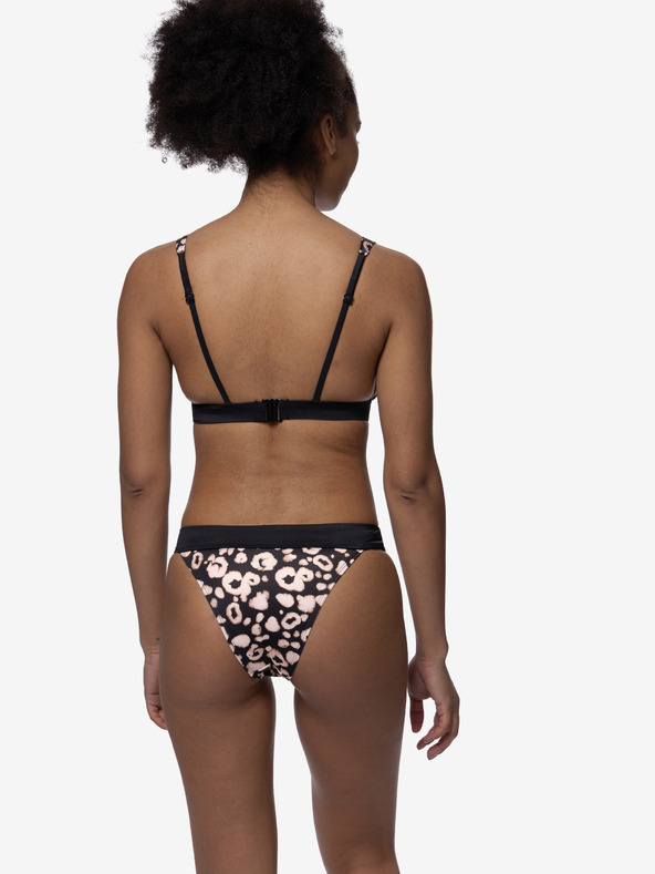 DORINA Rózsaszín és fekete női mintás bikinifelső DORINA Lagos Lagos