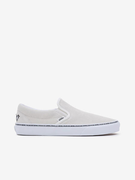 Vans Krémszínű női bőr slip on tornacipő VANS UA Classic Slip-On