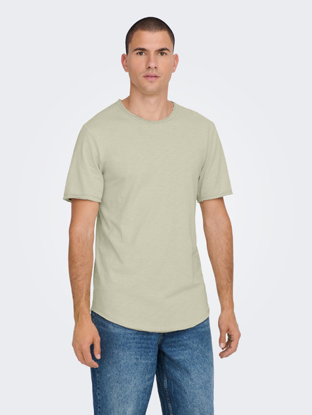 ONLY & SONS ONLY & SONS Benne világosszürke férfi csíkos basic ing