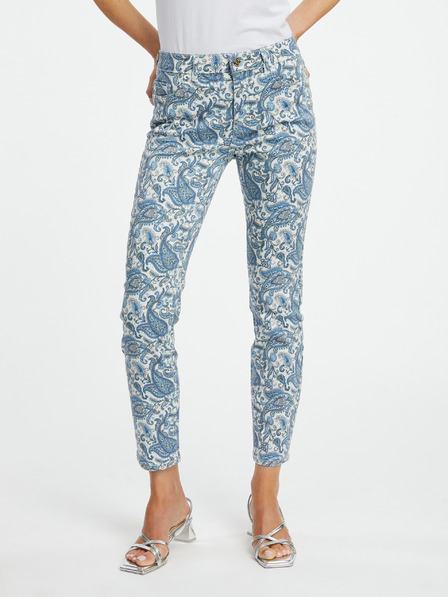 Orsay ORSAY kék női mintás, slim fit farmer