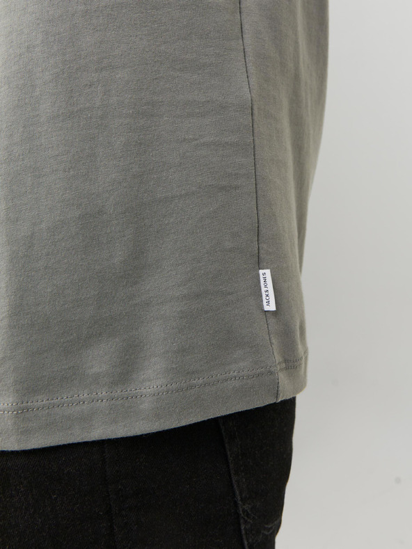 Jack & Jones Szürke férfi alap póló Jack & Jones Organic