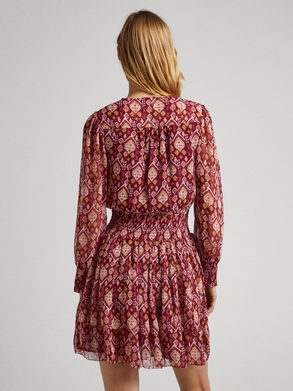 Pepe Jeans Piros női mintás ruha Pepe Jeans Gala