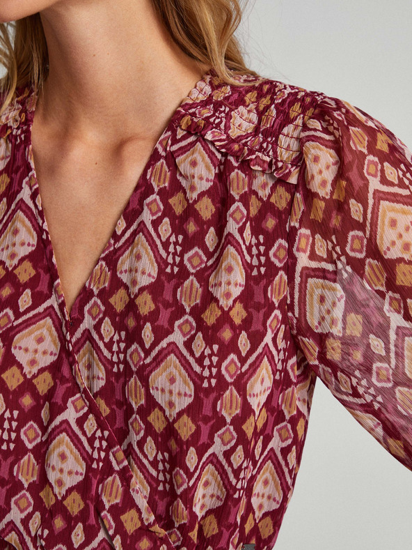 Pepe Jeans Piros női mintás ruha Pepe Jeans Gala