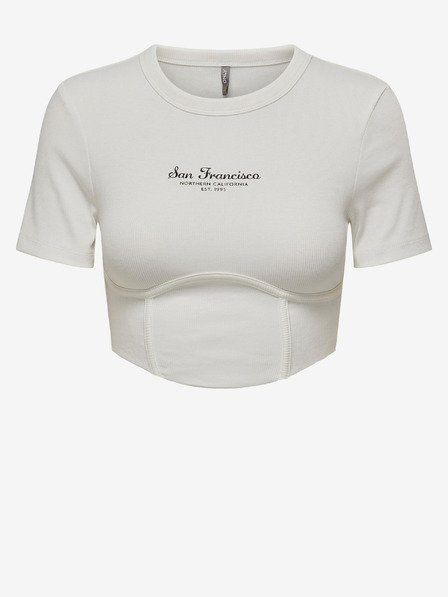 ONLY Fehér női Crop Top ONLY Lola
