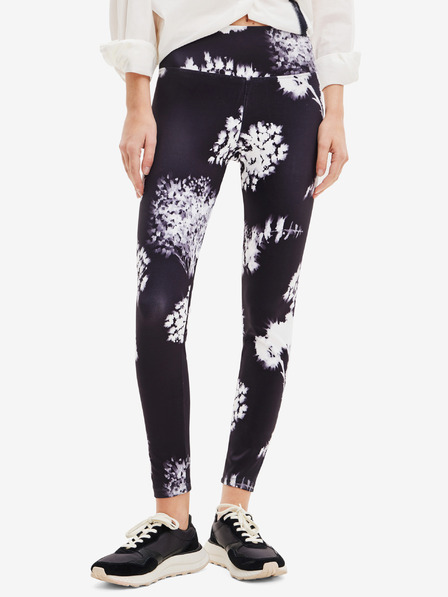 Desigual Fehér és fekete női mintás leggings Desigual Agnes