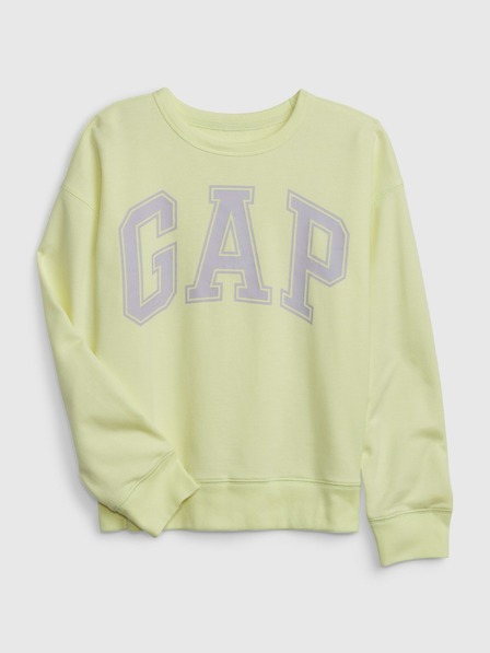 GAP Gyerek pulóver logóval és fleece béléssel GAP
