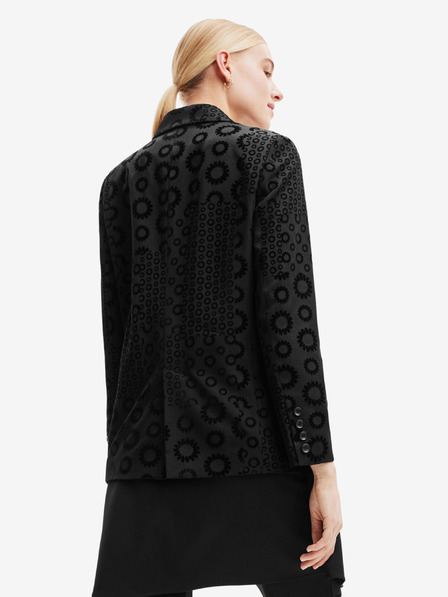 Desigual Fekete női mintás blézer Desigual Sici