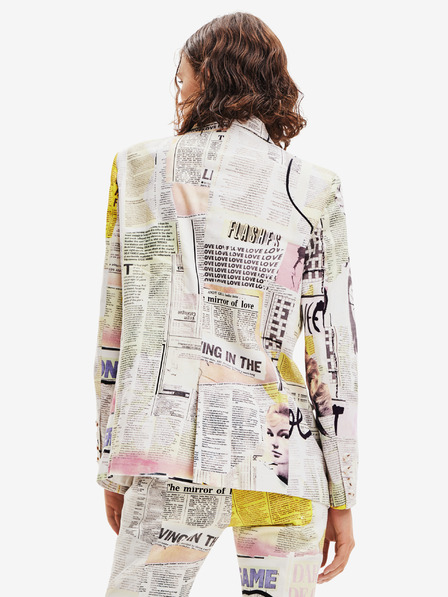 Desigual Fehér női Desigual Lia Lia mintás blézer