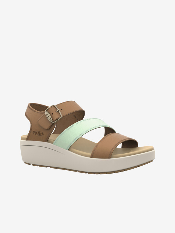 Keen Barna női Keen bőrből készült ékszandál