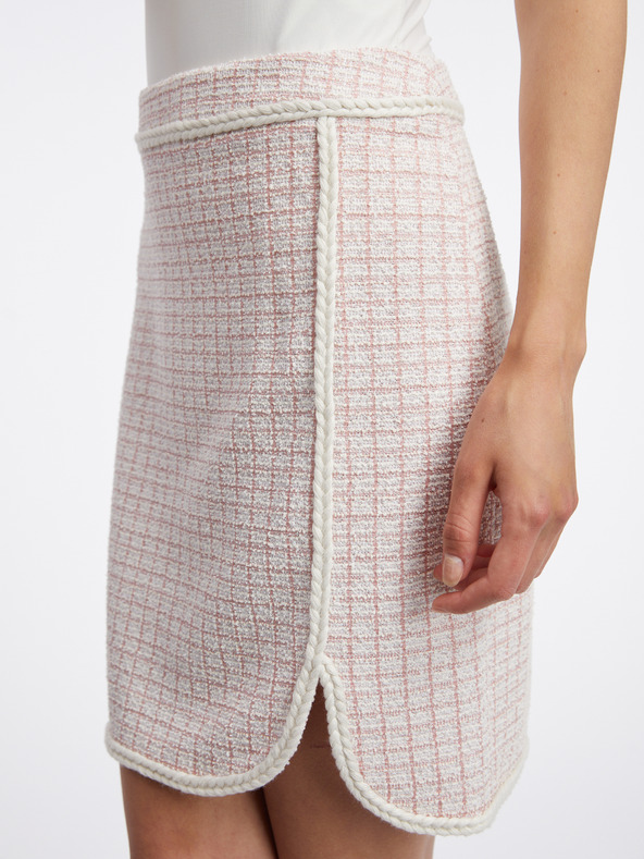 Orsay ORSAY világos rózsaszín női tweed szoknya