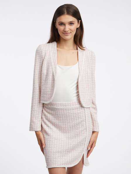 Orsay ORSAY világos roszaszín női tweed blézer