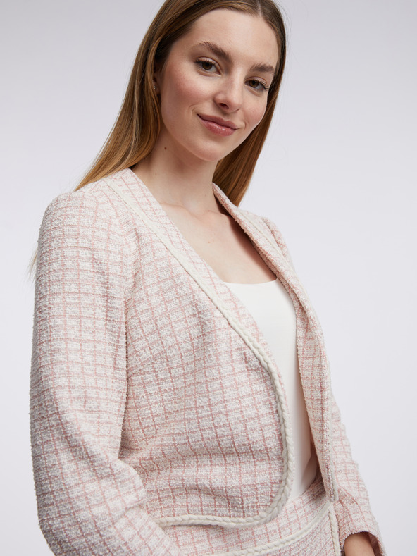 Orsay ORSAY világos roszaszín női tweed blézer