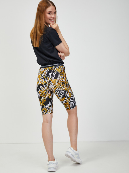 Versace Jeans Couture Versace Jeans Couture sárga-fekete női mintás rövid leggings