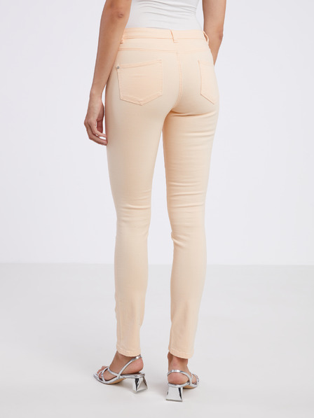 CAMAIEU Sárgabarack női slim fit nadrág CAMAIEU