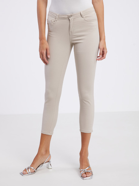 CAMAIEU Bézs női skinny fit farmernadrág CAMAIEU