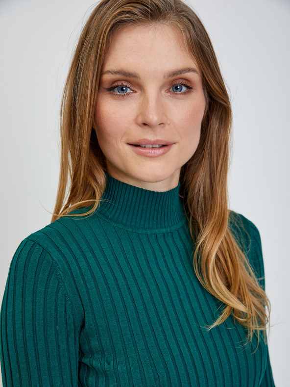 Orsay ORSAY zöld bordázott pulóver