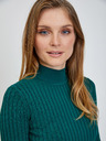 Orsay ORSAY zöld bordázott pulóver