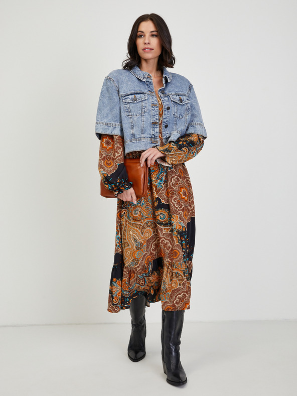 Orsay ORSAY barna mintás női ruha