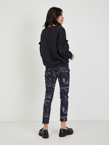 Orsay ORSAY fekete női kapucnis póló