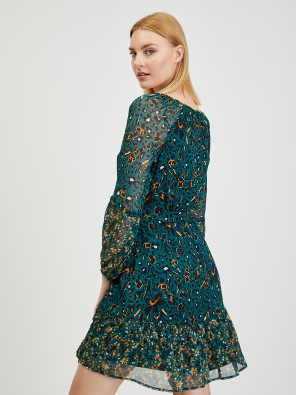 Orsay ORSAY petróleumzöld mintás női ruha