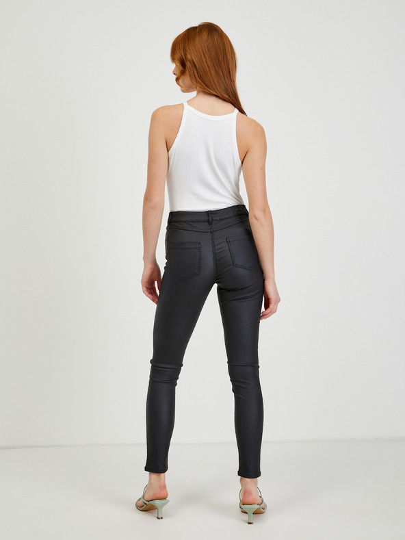 Orsay ORSAY fekete műbőr női nadrág