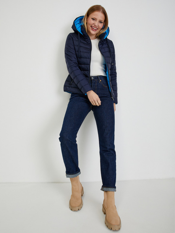 Orsay ORSAY sötétkék steppelt női télikabát