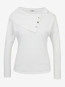 Orsay ORSAY fehér női póló díszítő elemekkel