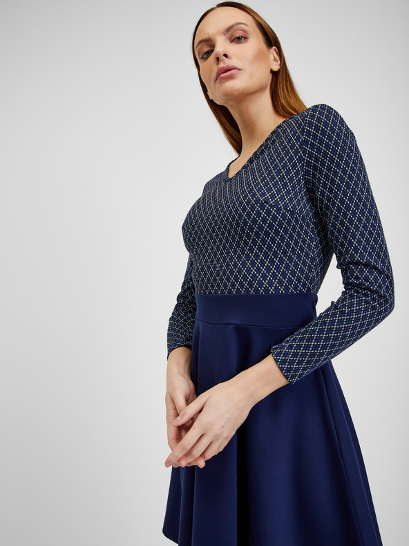 Orsay ORSAY sötétkék mintás női ruha