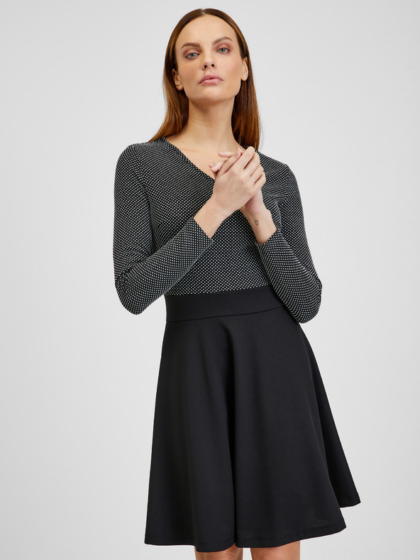 Orsay ORSAY fekete mintás női ruha