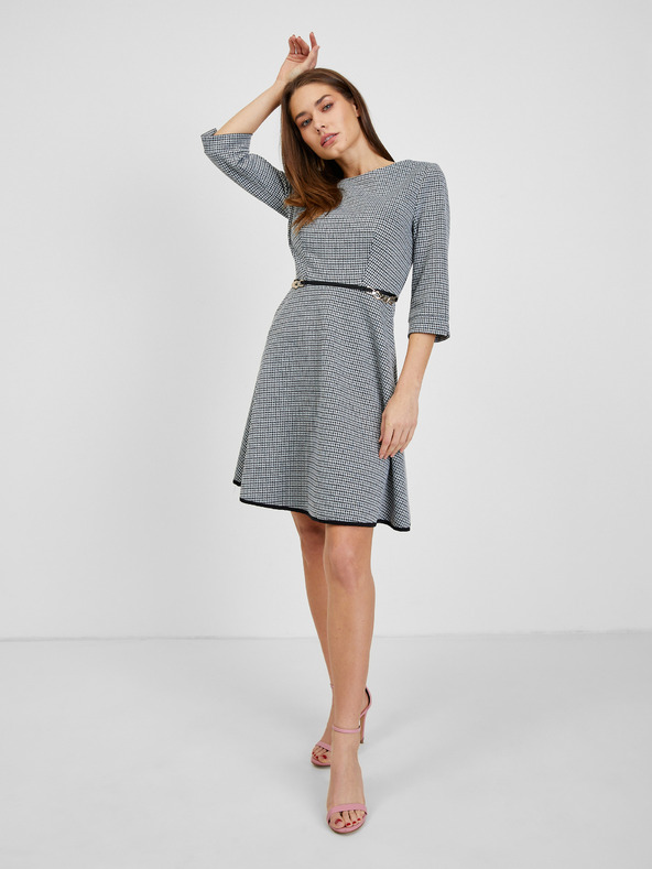 Orsay ORSAY fehér-piros mintás női ruha