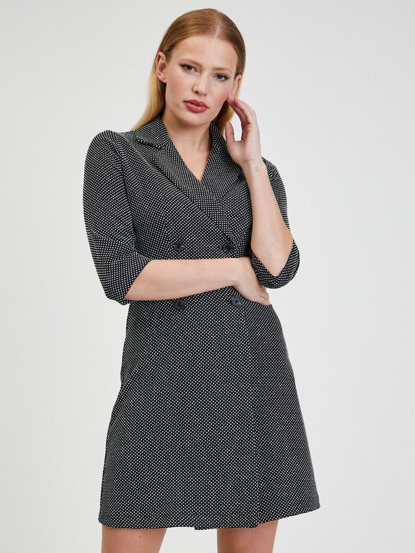 Orsay ORSAY fehér-piros mintás női ruha