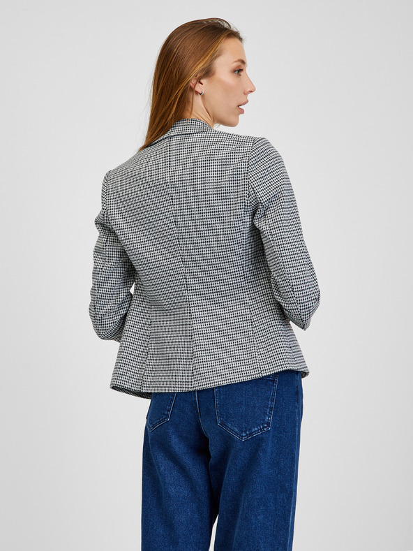 Orsay ORSAY fehér-fekete kockás női blézer