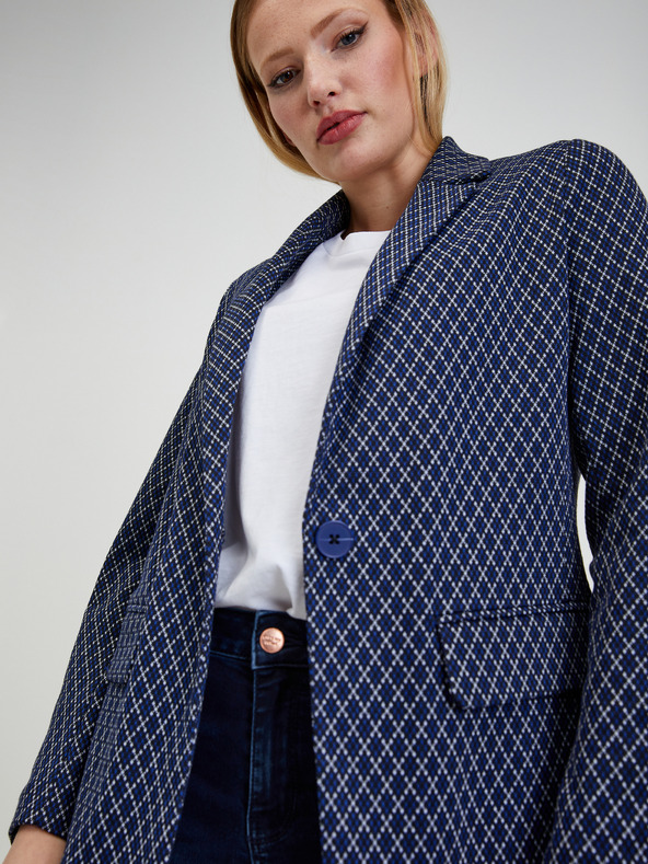 Orsay ORSAY fehér-kék mintás női blézer