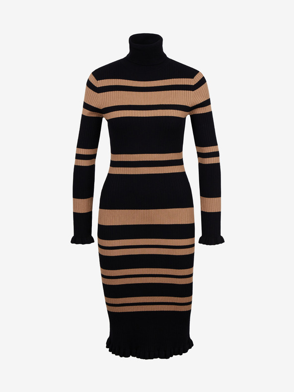 Orsay ORSAY barna-fekete csíkos női ruha