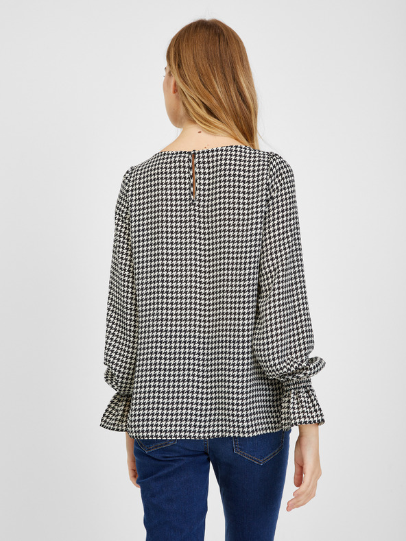 Orsay ORSAY fekete-fehér mintás női blúz