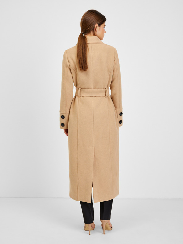 Orsay ORSAY bézs színű gyapjúval kevert anyagú női télikabát