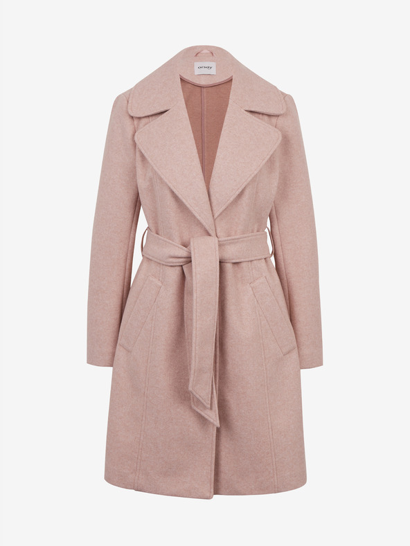 Orsay ORSAY rózsaszínű női télikabát övvel